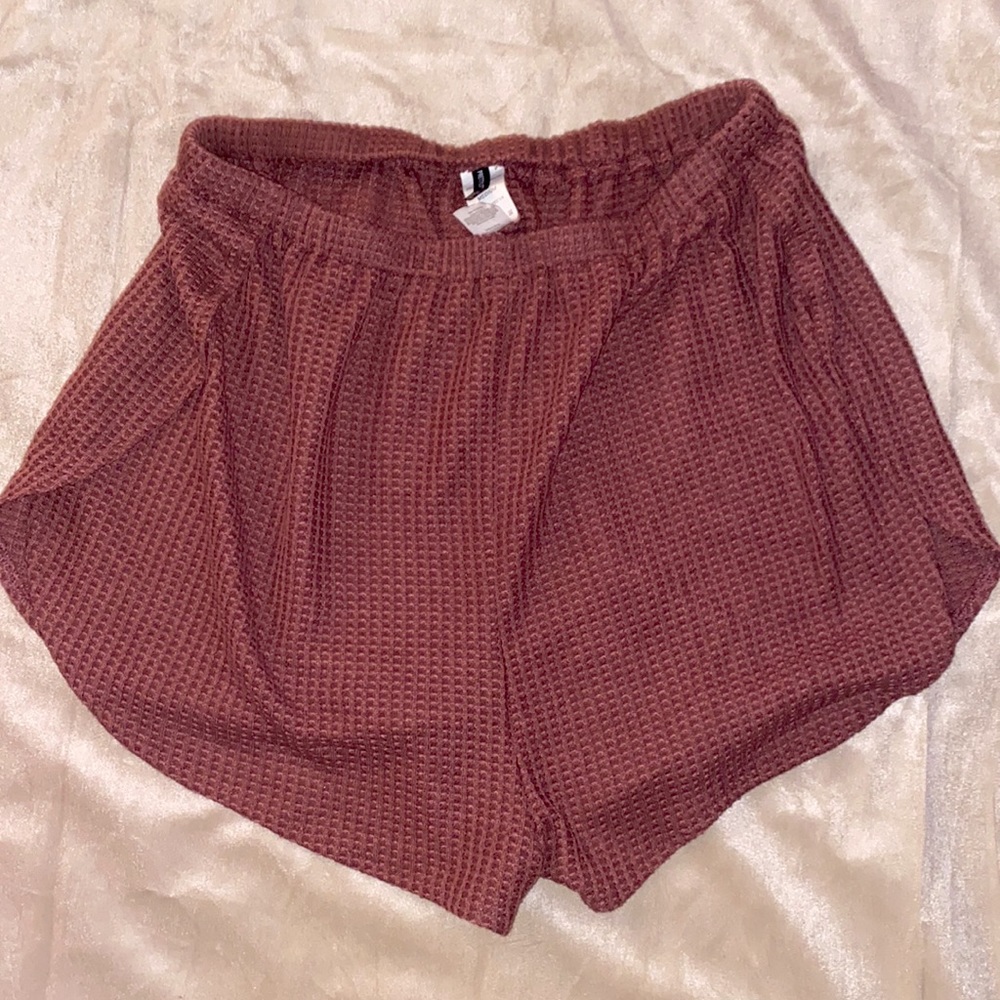 PLT waffle knit shorts